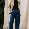 Washed Denim Pants