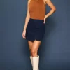 Washed Denim Skort